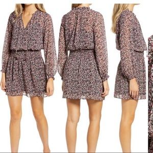 Socialite Long Sleeve Smocked Mini